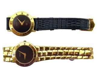 2pc 90’s 3300/30001M Gucci Swiss Watch Set
