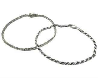 2pc. Sterling Silver Bracelets
