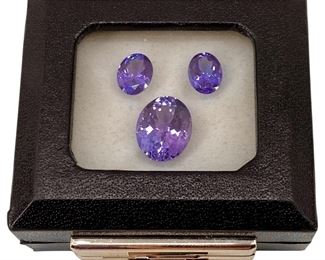 3pc Old D-Block Tanzanite Gemstones 11.09ct
