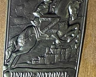 Union National Chinoiserie Regency Style Black and Gilt Desk / Buffet / Sideboard