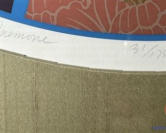 Limited Edition Signed Serigraph "Anemone" by LILLIAN SHAO (31/175)