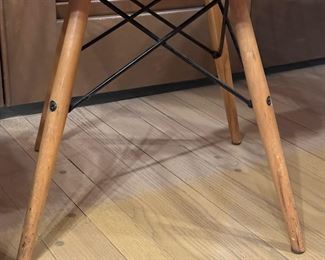 Early CHARLES EAMES Wire Chair(s) with Bikini Cover on Eiffel Tower Base for HERMAN MILLER