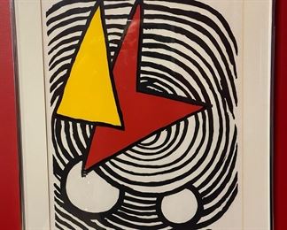Limited Edition Numbered Lithograph "Triangle and Quadrilateral" by ALEXANDER CALDER