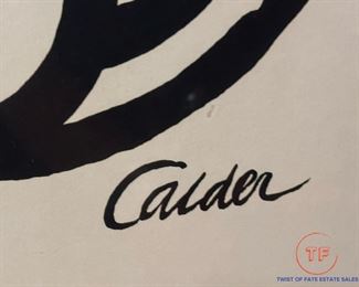 Limited Edition Numbered Lithograph "Triangle and Quadrilateral" by ALEXANDER CALDER