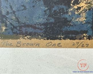 1972 Limited Edition Signed Serigraph "The Brown One" by TOM BARTEK (27/27)
