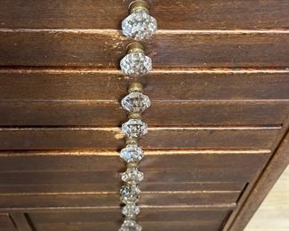 Antique Dental Cabinet with Original Porcelain Inserts