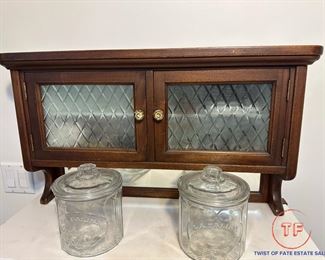 Antique Dental Cabinet with Original Porcelain Inserts