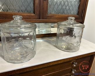 Antique LA PALINA Cigar Humidor Jar(s)