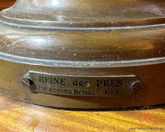 "Reine des Pres" after Augustus Moreau Bronze Sculpture