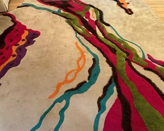 Large Contemporary Carved Area Rug