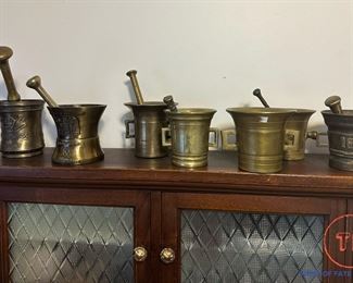 Vintage Brass Mortar and Pestle(s)