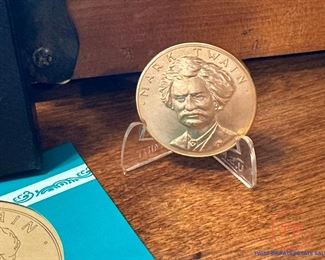1981 Mark Twain Commemorative 1 oz GOLD Coin in Original Box