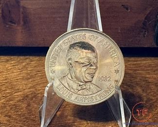 1982 Louis Armstrong Commemorative 1 oz GOLD Coin 