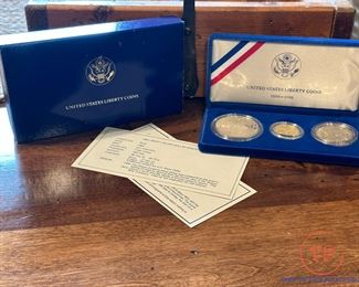 1986 Liberty GOLD and SILVER 3 Coin Set