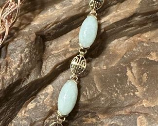 14K GOLD & Jade Bracelet