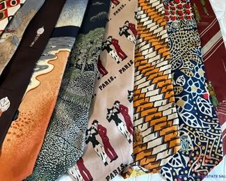 Collection of Vintage Men's Ties