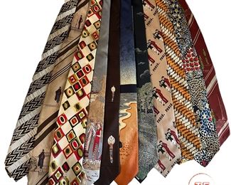 Collection of Vintage Men's Ties