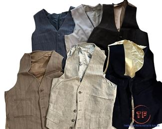 Collection of Vintage Men's Vests