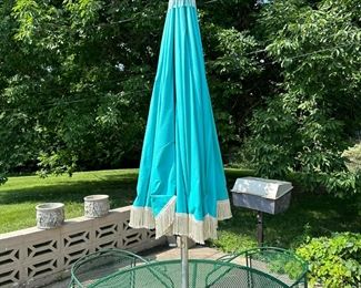 MCM Woodard Style Wrought Iron Patio Set