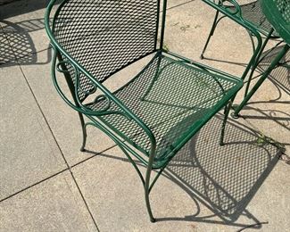 MCM Woodard Style Wrought Iron Patio Set