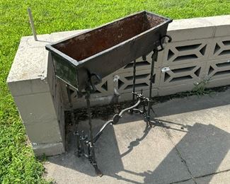 Antique Cast Iron Planter on Stand