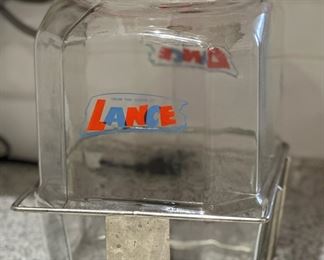 Vintage LANCE Glass Snack/Candy Dispenser Jar