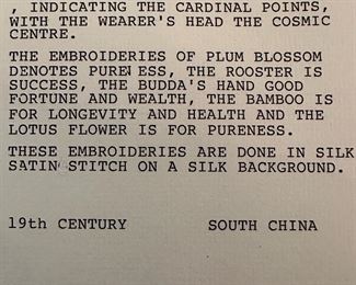 Early 19th Century CHINESE Bridal Collar (Yun Jian)