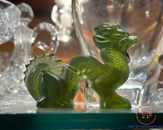 LALIQUE  Antinea Green Dragon 