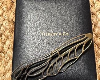 Vintage Angela Cummings for TIFFANY Sterling Dragonfly Wing Brooch in Original Box