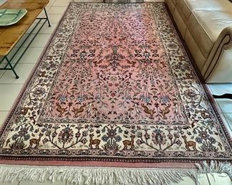 Nice Oriental Rug with Fringe.in excellent condition.