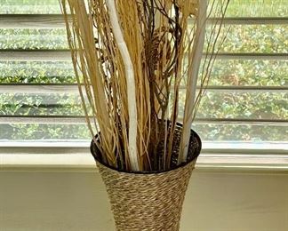 Vase and Dried Stems and Twigs