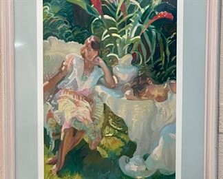 "Ginger Jar" Limited Edition Serigraph by John Asaro Signed and Numbered in Pencil in Professional Frame.