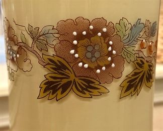 Beautiful Porcelain Table Lamp with Hand Painted Floral Images