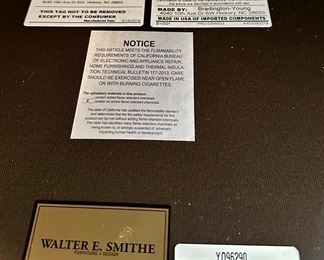 Beautiful Family Room including Leather Power Recliner Sofa By Brandington-Young from Walter E. Smith, Samsung UHD 55" TV, Occasional Tables by Charleston Forge, 