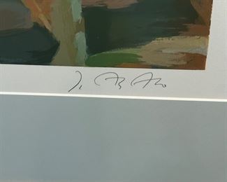 "Ginger Jar" Limited Edition Serigraph by John Asaro Signed and Numbered in Pencil in Professional Frame.