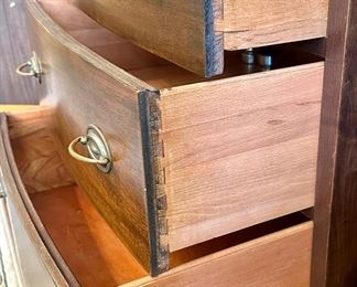 Duncan Phyfe Style 1930's Sideboard  with 4 Drawers and 2 Cabinets with Original Hardware.