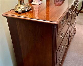 Stickley 9 Drawer Mahogany Dresser with Mirror (More Details to follow) 59" L x 20" D x 35" H  Mirror 42" H x 25.5 " W