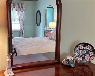 Stickley 9 Drawer Mahogany  Dresser with Mirror (More Details to follow) 59" L x 20"D x 35" H  Mirror 42" H x 25.5 " W