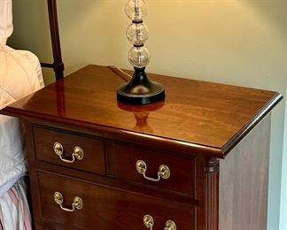 Stickley Mahogany  3 Drawer Side Table/Chest. 25" W x 16" D x 26" H