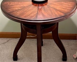 24" Round Side Table by Hooker.