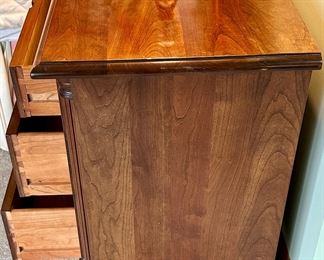 Stickley Mahogany  3 Drawer Side Table/Chest. 25" W x 16" D x 26" H