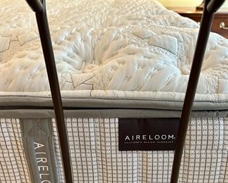 King Size Bed Frame with Head and Footboard with Aireloom King Luxury Top Mattress