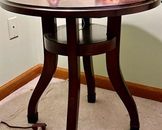 24" Round Side Table by Hooker.