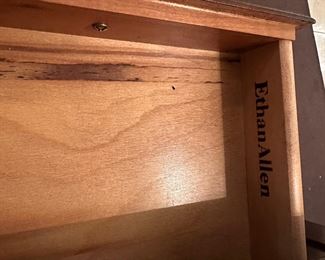 Ethan Allen Side Table in Foyer