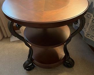 3 Tier Round Side Table by Hooker