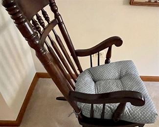 Vintage Rocking Chair and Seat pad