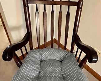 Vintage Rocking Chair and Seat pad