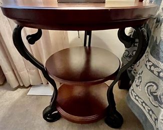 Hooker 3 TierSide Table with Metal Legs