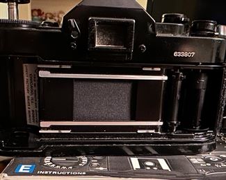 Canon A-1 Body in Black and Instruction Manual