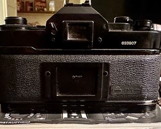 Canon A-1 Body in Black and Instruction Manual